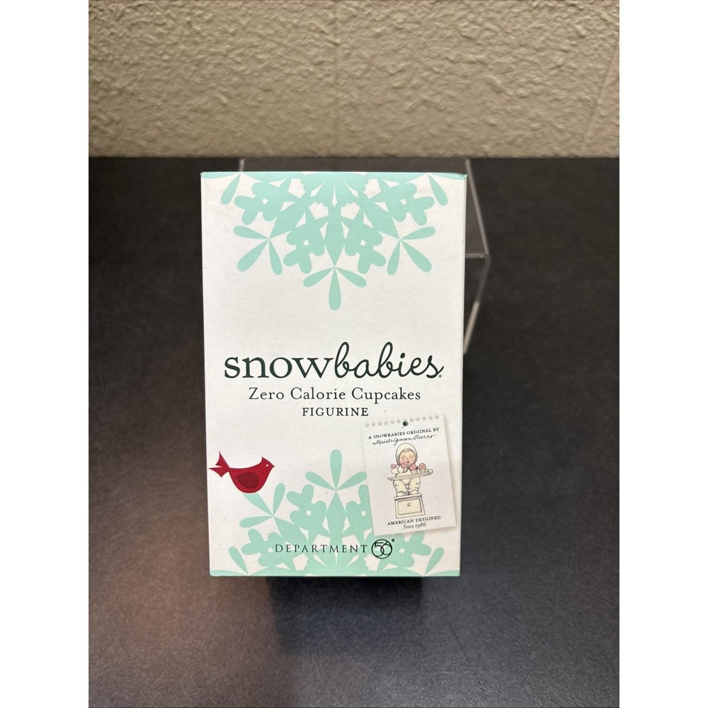 Department 56 Snowbabies Classics " Zero Calorie Cupcakes" Figurine #4027423‎